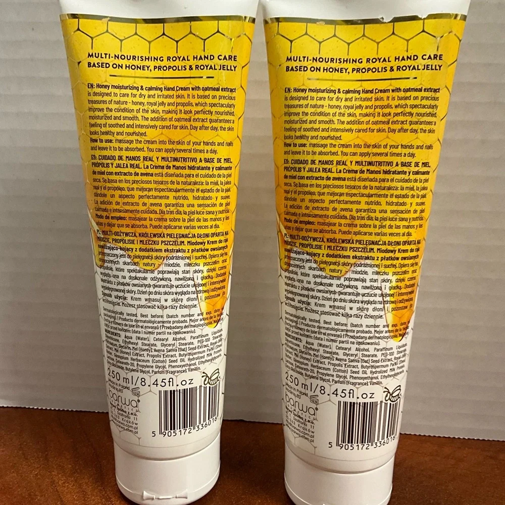 Barwa Honey & Oats Hand Cream - Cream and Yellow